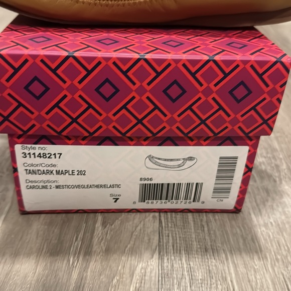 Tory Burch ballet flat Caroline excellent condition camel color - Picture 10 of 10